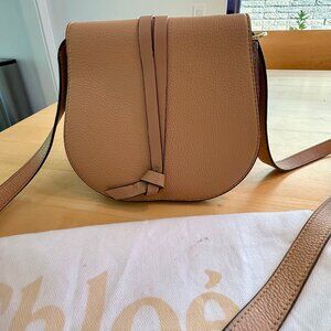 Chloe Tan Alphabet Saddlebag